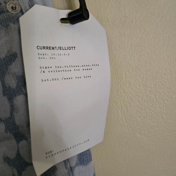 Current Elliot NWT The High Waist Stiletto Jean Inky Leopard Size 24 - Picture 4 of 7